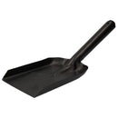 L Ash Rake Scraper, Shovel & Gloves Wood Burner Fire Coal Steel Metal Black