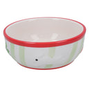 Small Animals Rabbit Guinea Ceramic Carrot Stripe Pet Feeding Water Bowl