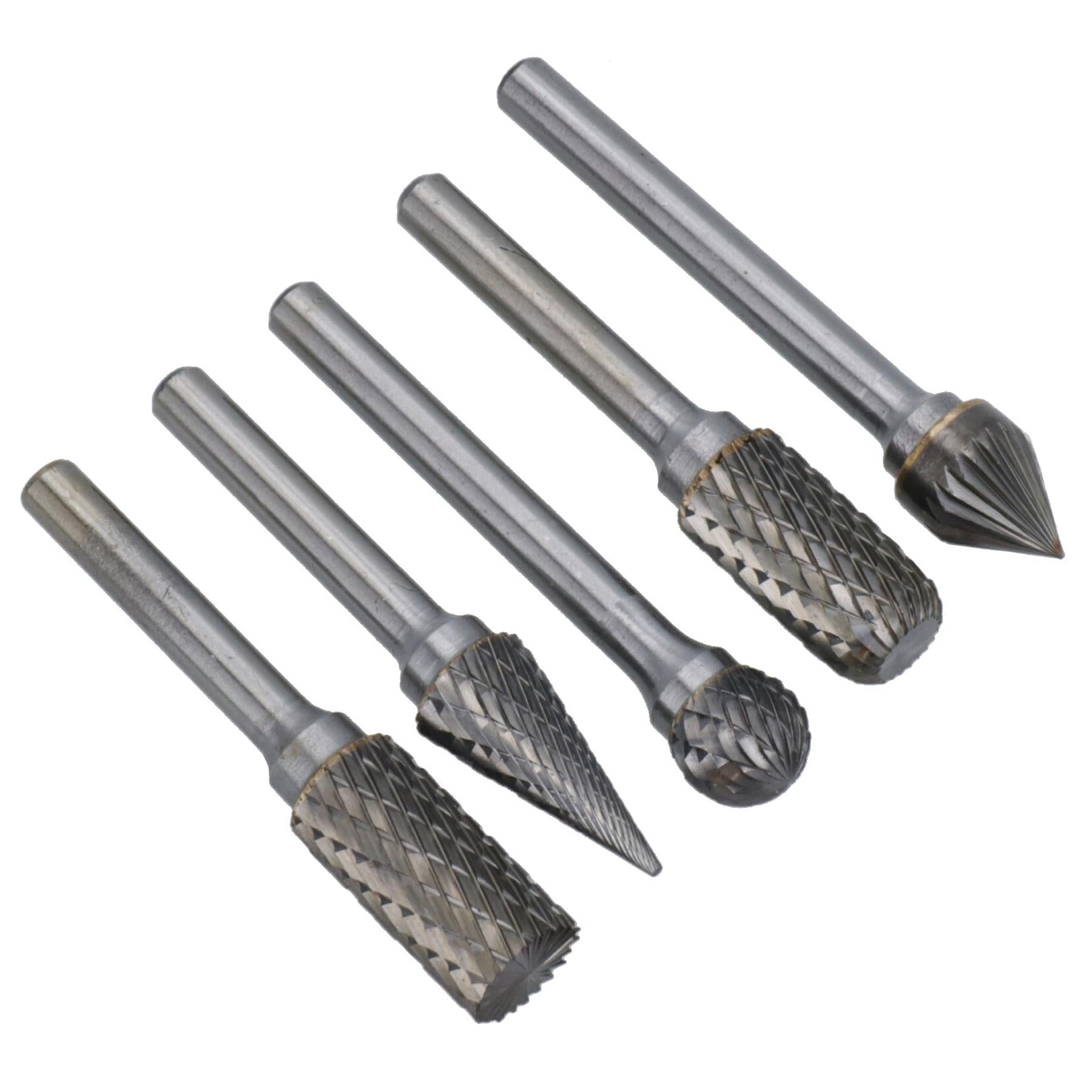 5pc Tungsten Carbide Rotary Burr Set TE127