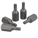 5 Pack M5 - M13 Male 30mm Ribe Bits With 10mm Hex End S2 Steel