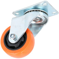 3" PVC Trolley Castor Wheels 100kg Load Per Wheel Fixed / Swivel / Swivel with Brake