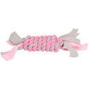 3 Pink Small Dog Puppy Fleecy Rope Play Toy Bundle Great For Teeth & Gums