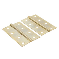 4” (100mm) Brass Plated Steel Door Cabinet Closet Gate Hinges Butt Hinge