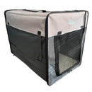 Large High Quality Folding Fabric Car / Travel Dog Crate With 3 Mesh Windows