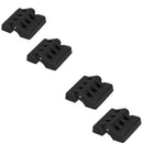 Black Polyamide Hinge Reinforced Plastic 48x49mm Italian Made Concealed Fixing