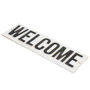 Welcome Sign Cast Iron Sign Plaque Wall Fence Gate House Workshop Garage