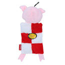 Dog Christmas Gift Squeaky Squares Pig Festive Plush Play Toy Xmas Present