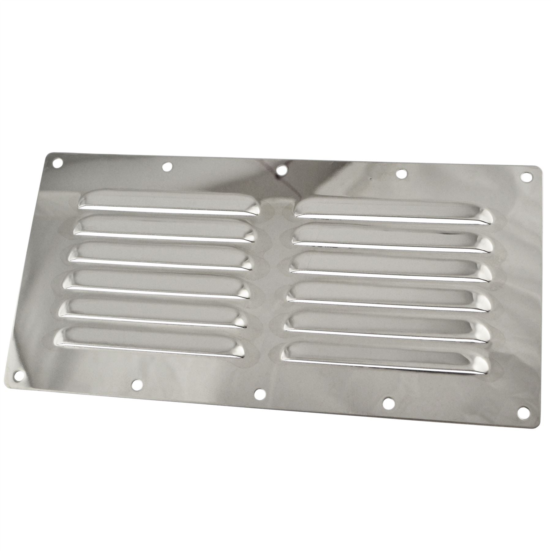 Stainless Steel Louvre Vent Air Ventilator Grill 232mm x 116mm Marine Grade DK10