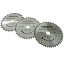 3pc 235mm TCT circular saw blades 24 / 40 and 48 teeth INC adapter rings TE518