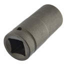 24mm Metric 3/4 Drive Double Deep Impact Socket 6 Sided Single Hex Thick Walled