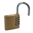 50mm Brass Combination Padlock Lock Security Shed Garage Door Luggage