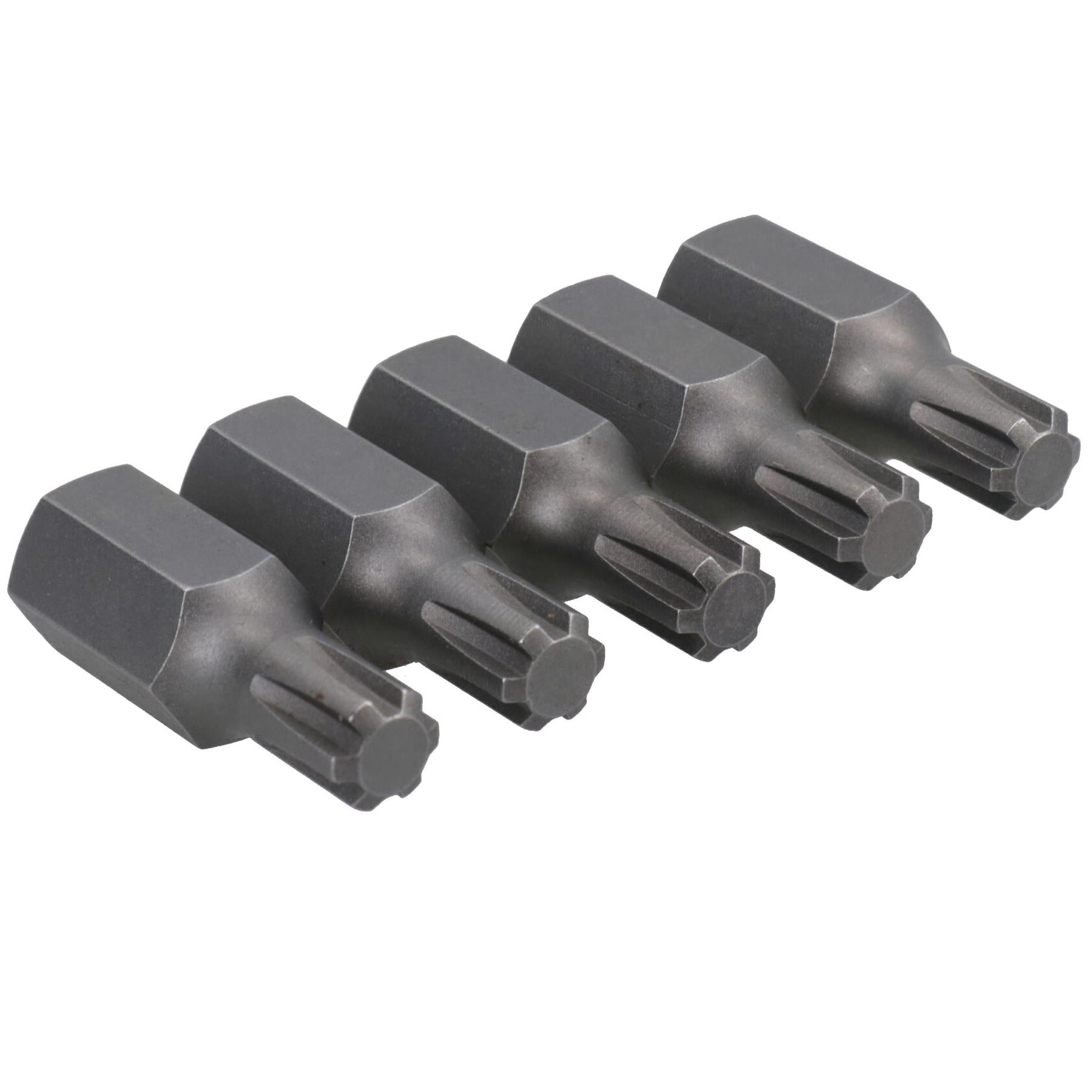 5 Pack M5 - M13 Male 30mm Ribe Bits With 10mm Hex End S2 Steel