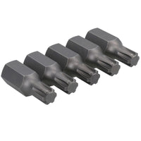 5 Pack M5 - M13 Male 30mm Ribe Bits With 10mm Hex End S2 Steel