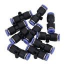 4mm (OD) Pneumatic Air Straight Hose Pipe Tube Inline Push Connector Airline