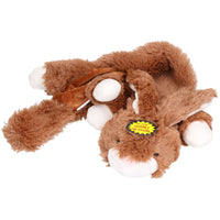 Plush Super Soft Unstuffed Rabbit Dog Toy With Squeak 8x10x58cm