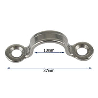 10mm / 13mm Stainless Steel Sheet Eye Straps Fender Tie Rings Marine Grade