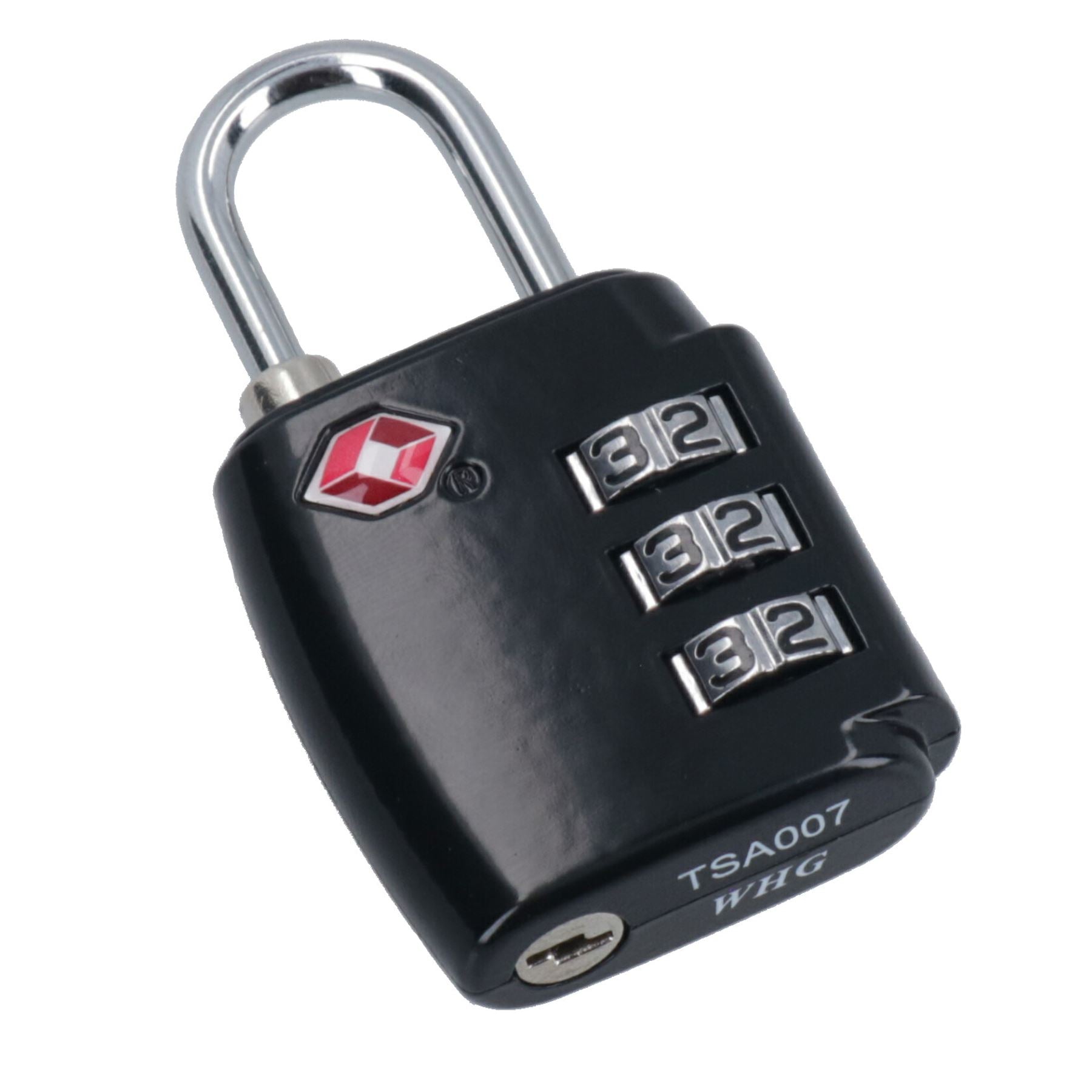 TSA Luggage Padlock Travel Lock 3 Digit Combination for Suitcases Black