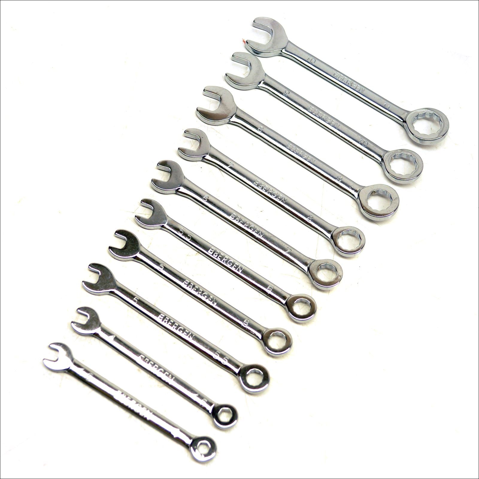 Metric Mini Stubby Spanners / Combination Spanner 4mm - 11mm 10pc Set AT509