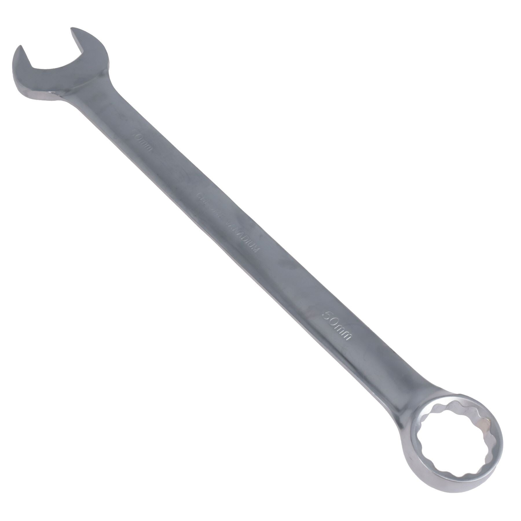 50mm Extra Large Metric Combination Spanner Wrench CRV Ring & Open TE783