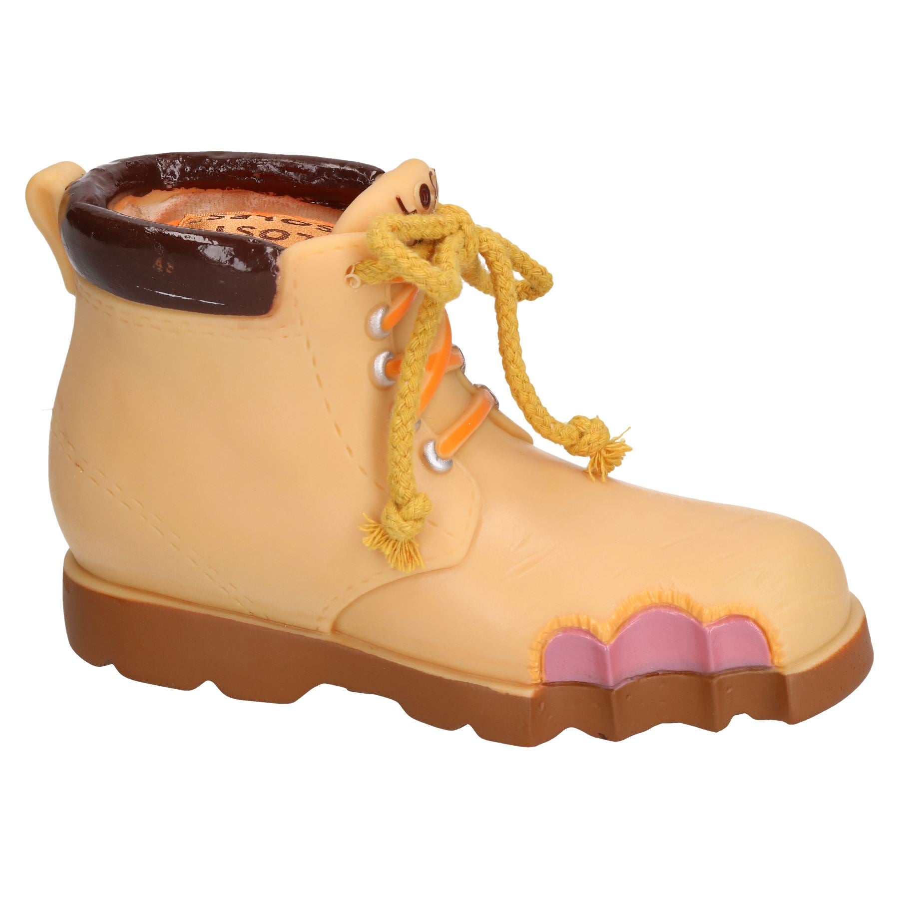 Vinyl Lost Soles Work Boot  Dog Toy With Squeak 20cm/8"