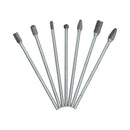 Extra Long Tungsten Carbide Burr Rotary Files Rust Remover Polishing Porting 7pc