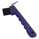 Durable Purple Horse Hoof Pick & Brush with Wave Grip Handle Stable Accessory