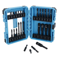 Impact Screwdriver And Nut Driver Bits Phillips Pozi Slotted 26pc Shallow + Deep