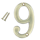 Brass House Numbers Numerals 0-9 Door Sign 70mm Plaque Street Letter Mail