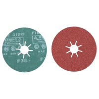 115mm Fibre Sanding Discs Mixed Grit 24 36 60 for 4-1/2” Grinders Rust Removal