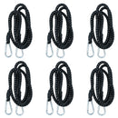 60” Bungee Strap with Metal Carabiners Hook Tie Down Fastener Holder