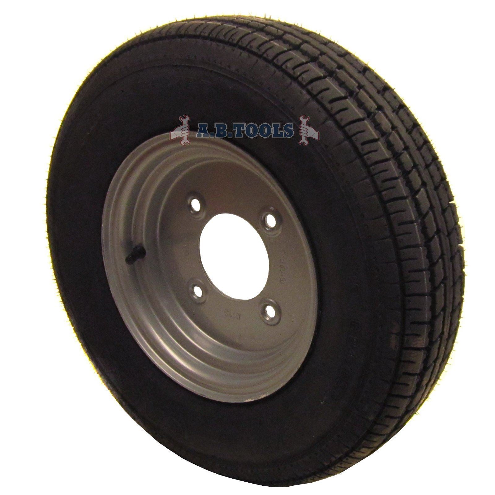 Trailer Wheel and Tyre 145 x 10" 8 PLY 5-1/2" PCD TRSP05