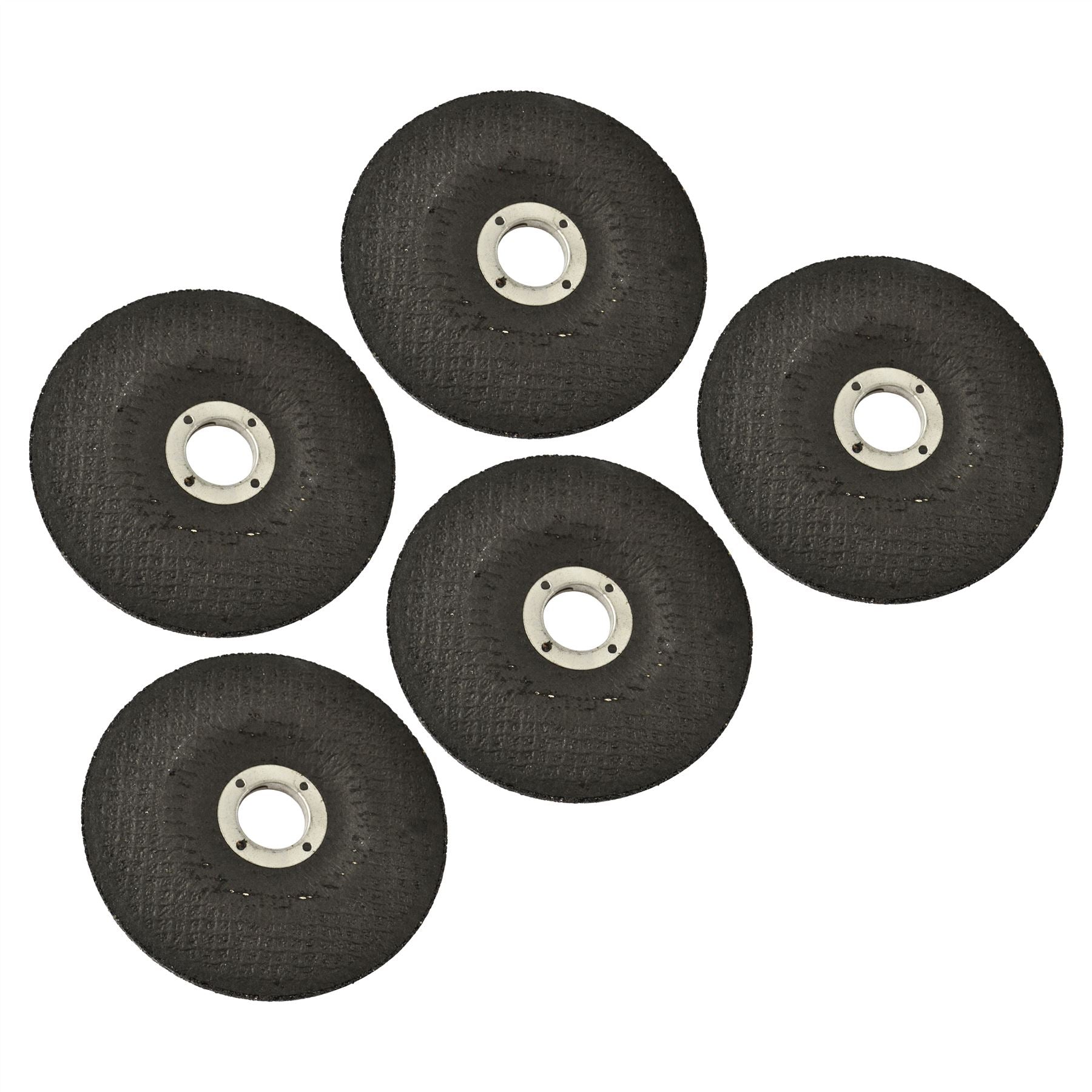 5pc Metal Grinding Angle Grinder Disc 115mm (4-1/2") Depressed Centre TE786