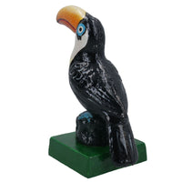 Toucan Exotic Bird Cast Iron Statue Figure Trophy Ornament Sculpture Desk Shelf