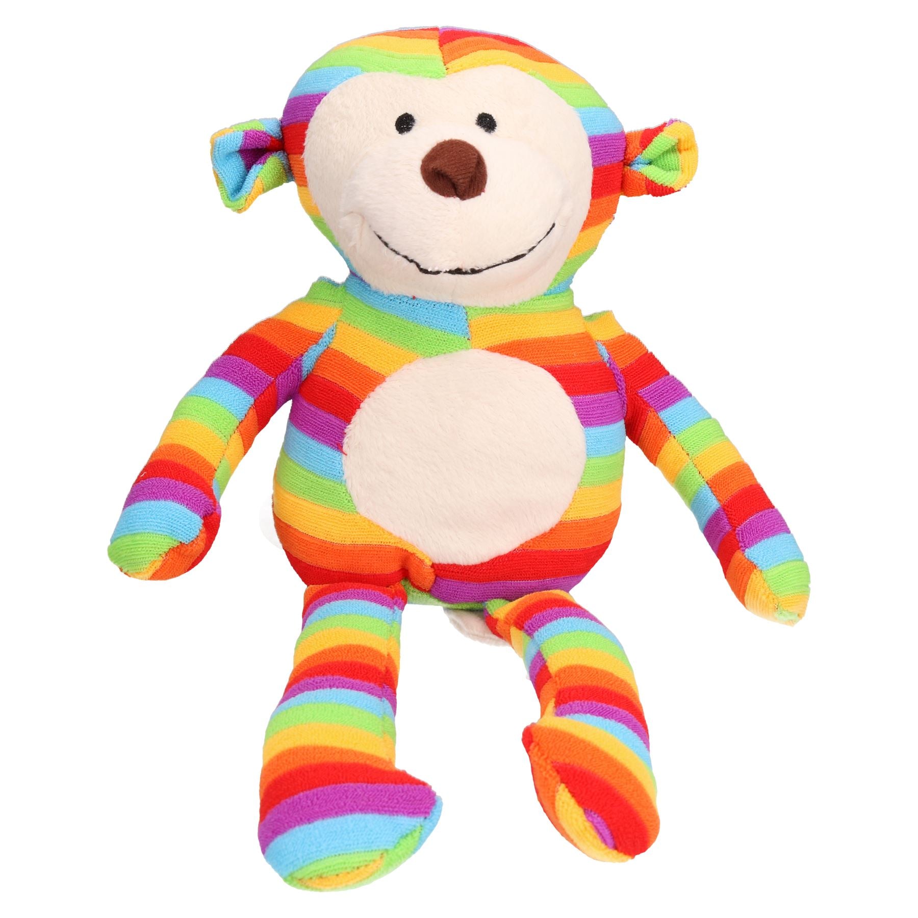 Rainbow Sonny Monkey Dog Toy Cuddle Toy With Squeak 38cm/15"