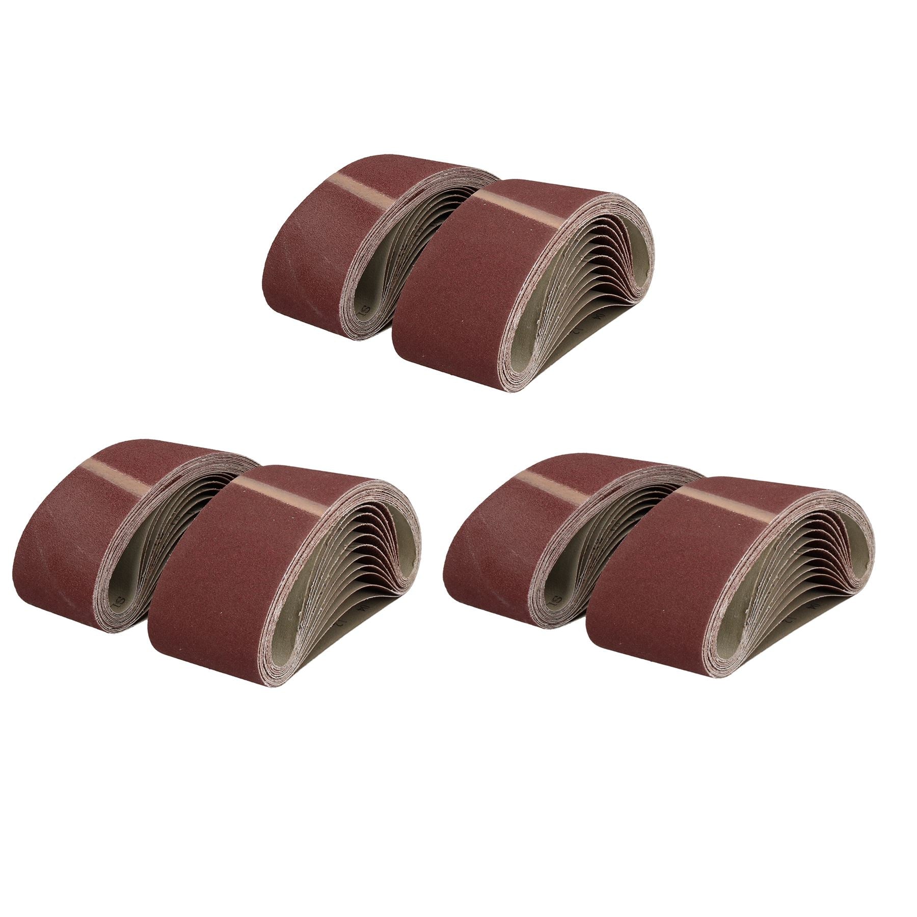 533mm x 75mm Mixed Grit Abrasive Sanding Belts Power File Sander Belt Packs