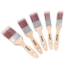 Synthetic Paint Brush Painting + Decorating Brushes Wooden Handle 1” – 2”