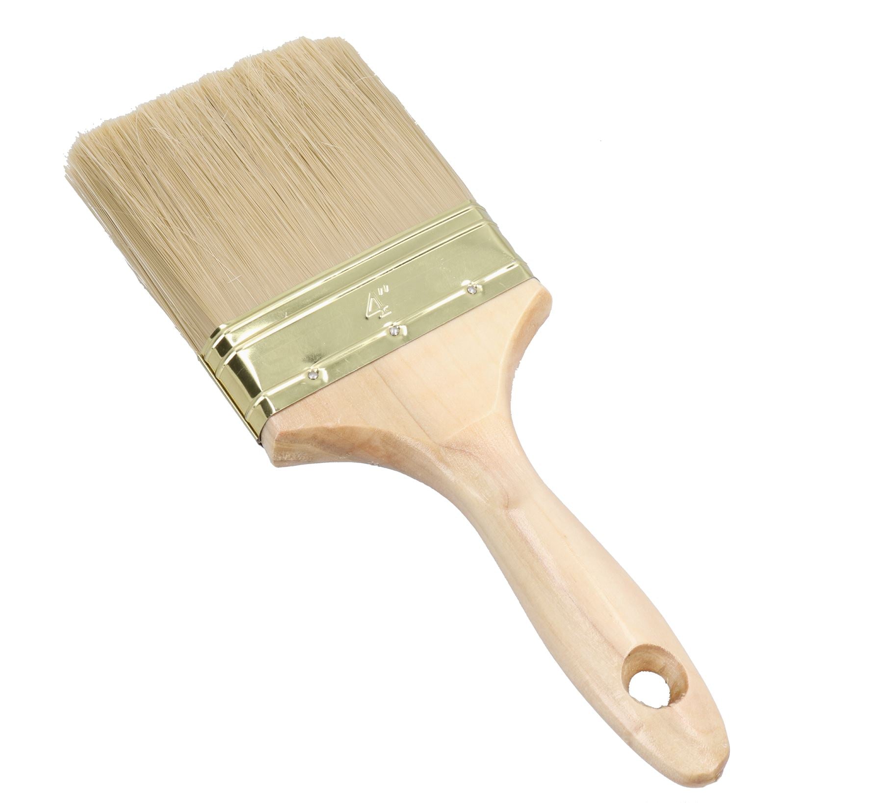 100mm Wide Nylon Paint Brush Wooden Handle for Sheds Decking Fences