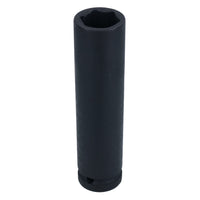 Extra Deep Long Metric MM Impact Socket 1/2" Drive 6 Sided Single Hex