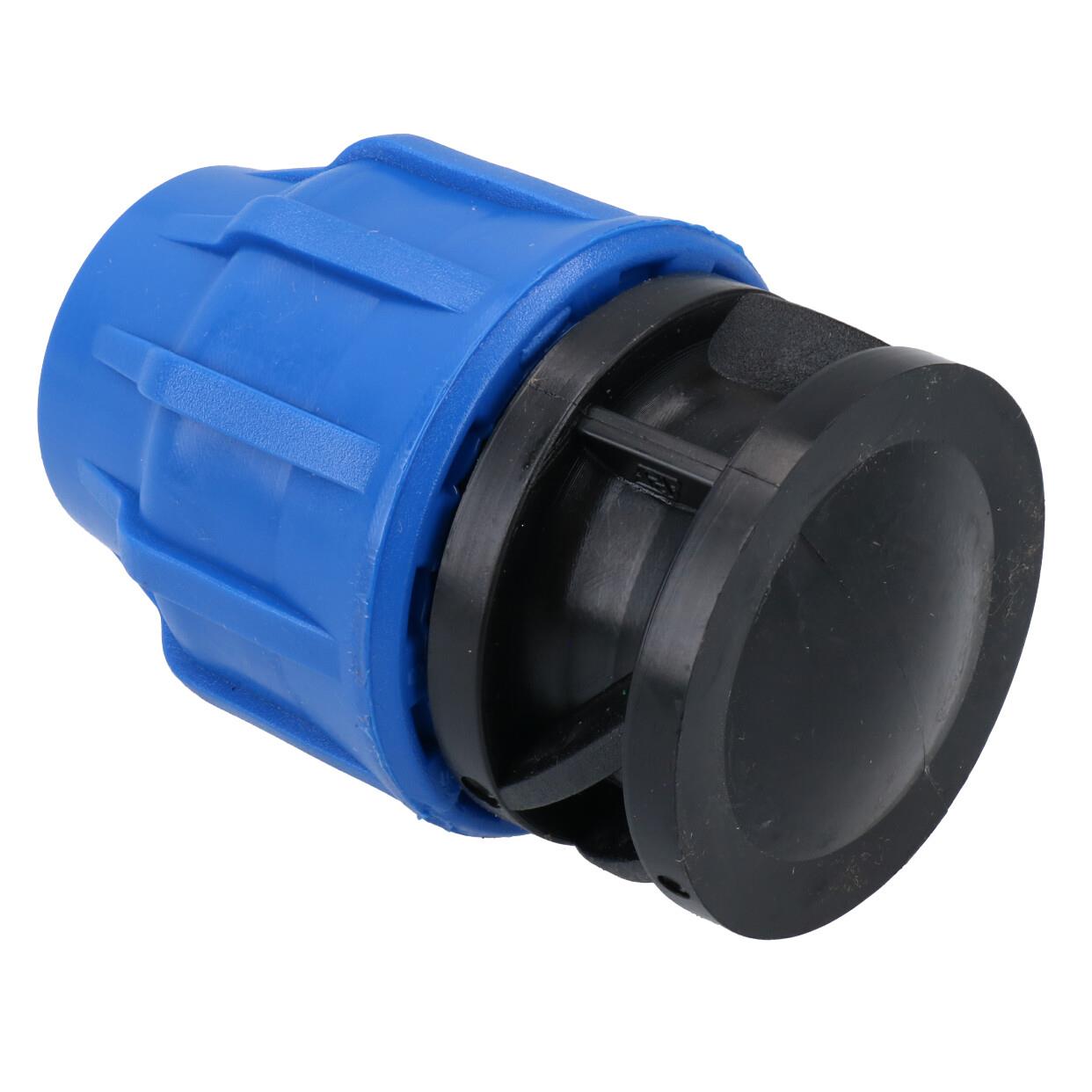 25mm MDPE End Stop Water Pipe Cap Shut-Off Compression Fitting Coupling