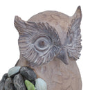 Owl Resin Sculpture Statue House Garden Ornament Figurine Animal Bird Resin