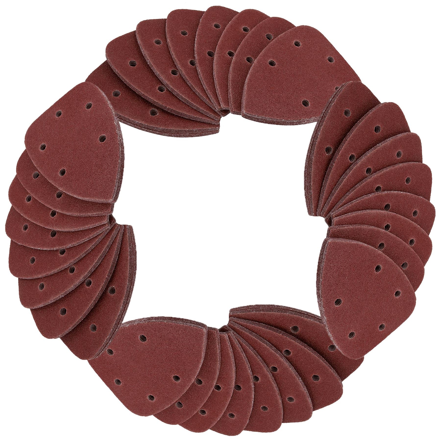 Hook and Loop 140mm Sanding Triangle pads Discs Mixed Grit 40 – 240