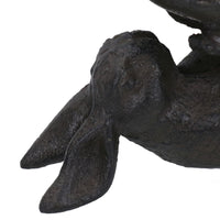 Rabbit / Bird Bath Cast Iron Feeder Sitting Ornament Garden Feature Statue House