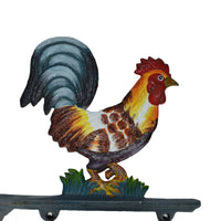 Cockerel Rooster Chicken Welcome Cast Iron Sign Door Wall Fence Gate House