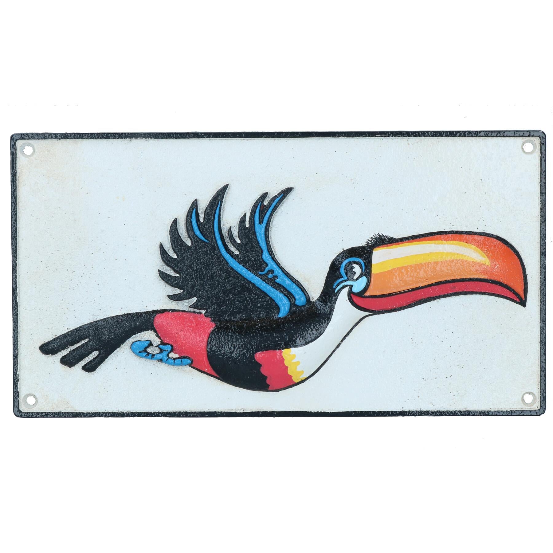 Guinness Flying Toucan Road Sign Logo Brewery Dublin Cast Iron Plaque Pub Bar