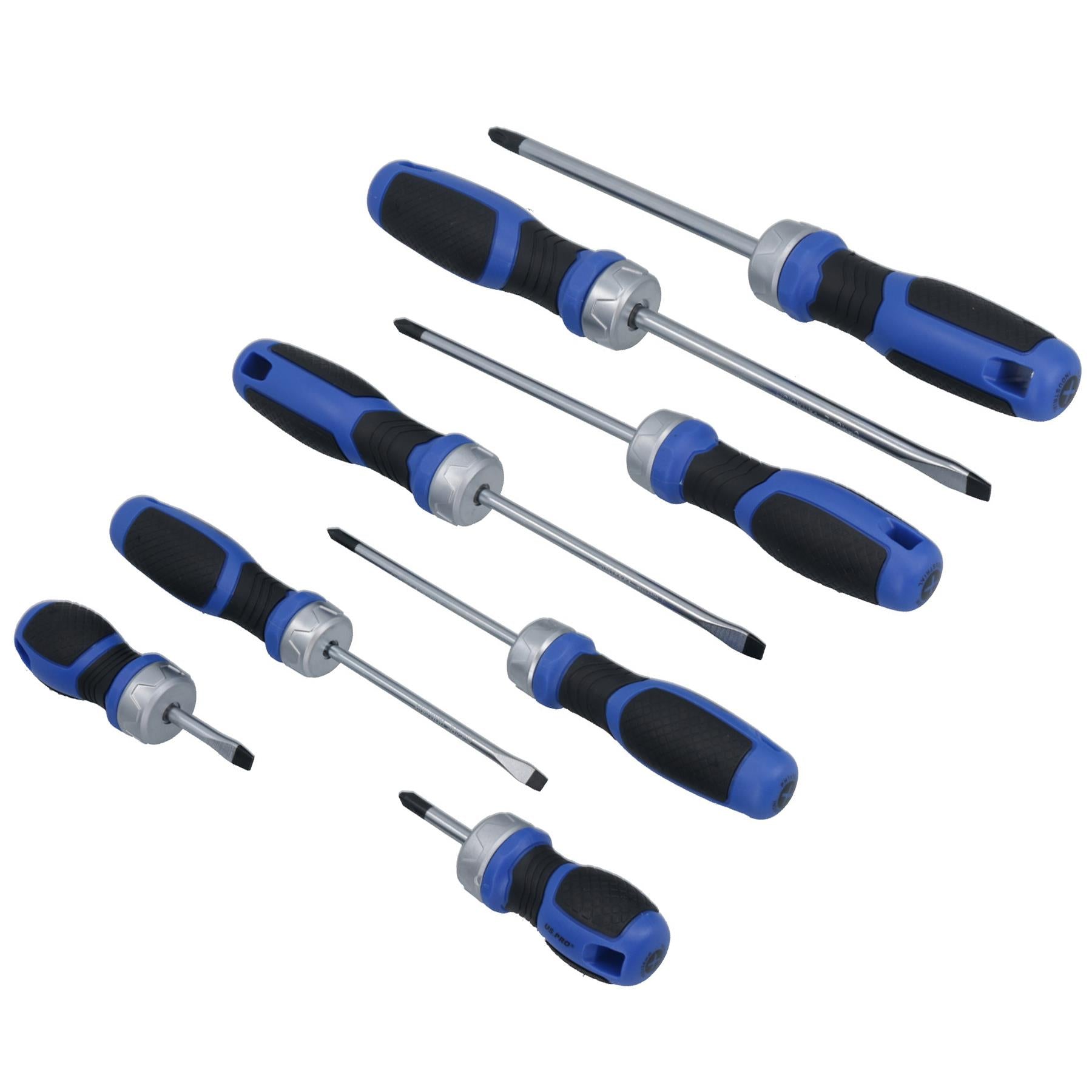 Reversible Ratchet Screwdriver Set Phillips Slotted Screwdrivers PH SL 8pc