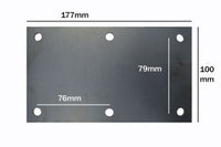 350KG & 500KG Mounting Plate (Single) Suspension Welding On Plate 6 Hole