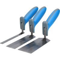 Margin Trowel Set Corner Plastering Tiling Soft Grip Handles 3 Piece Set