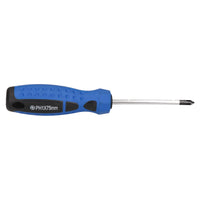 Phillips PH Screwdriver with Magnetic Tip Rubber Handle PH1 + PH2