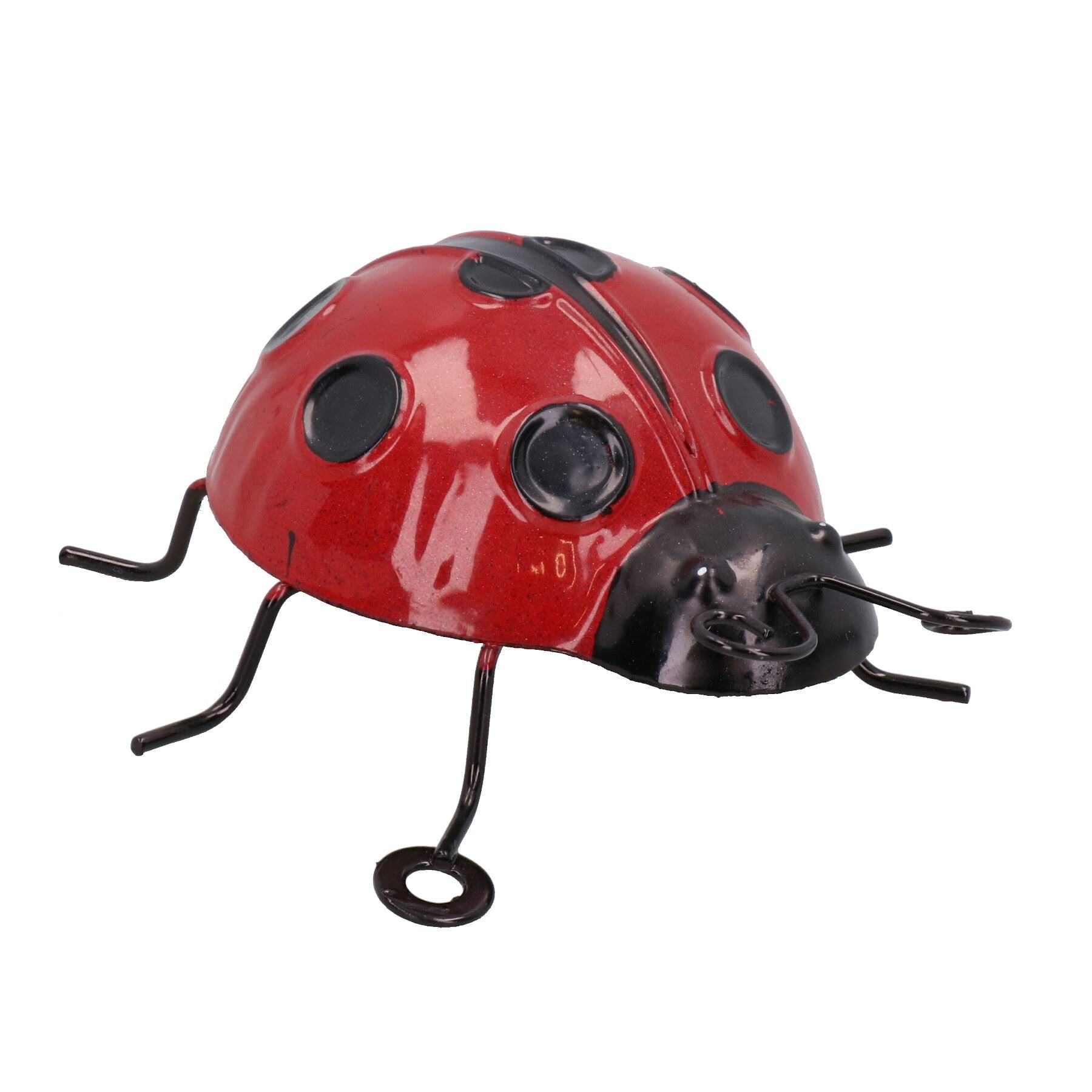 Small 3D Metal Ladybird Wall Art Home Garden Decor Ornament Gift 5x9x10cm