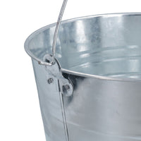 15L Galvanised Steel Metal Bucket Pail Water Coal Fire Greenhouse Garden Plants